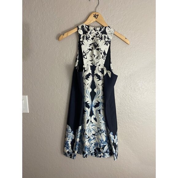 Tibi New York Women's Sleeveless Black Silk Floral Dress - 6 - Picture 3 of 11